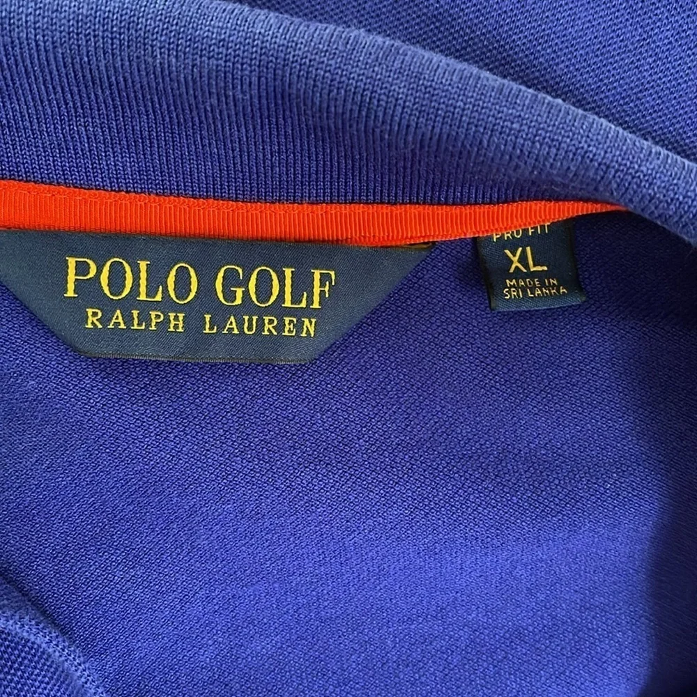 Polo Golf Ralph Lauren Royal Blue Polo Shirt Red Pony Logo Size XL